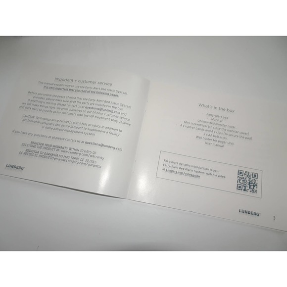 Lunderg Early Alert Bed Alarm System Wireless Bed Sensor Elderly Monitoring Kit - Picture 12 of 15